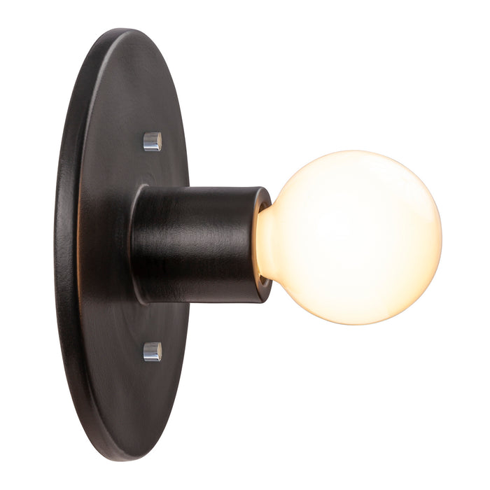 Justice Designs - CER-6270-CRB - One Light Wall Sconce - Ambiance Collection - Carbon - Matte Black