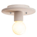 Justice Designs - CER-6285-BIS - One Light Flush-Mount - Radiance Collection - Bisque