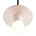 Justice Designs - CER-6320-BIS-DBRZ-BKCD - One Light Pendant - Radiance - Bisque