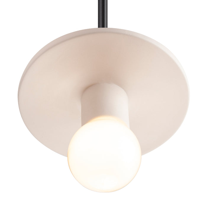 Justice Designs - CER-6320-BIS-DBRZ-WTCD - One Light Pendant - Radiance - Bisque