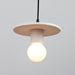 Justice Designs - CER-6320-BIS-MBLK-BKCD - One Light Pendant - Radiance - Bisque