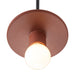 Justice Designs - CER-6320-CLAY-DBRZ-BKCD - One Light Pendant - Radiance - Canyon Clay