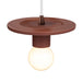 Justice Designs - CER-6320-CLAY-DBRZ-WTCD - One Light Pendant - Radiance - Canyon Clay