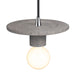 Justice Designs - CER-6320-CONC-CROM-BKCD - One Light Pendant - Radiance - Concrete