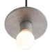 Justice Designs - CER-6320-CONC-CROM-BKCD - One Light Pendant - Radiance - Concrete