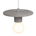 Justice Designs - CER-6320-CONC-CROM-WTCD - One Light Pendant - Radiance - Concrete