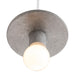 Justice Designs - CER-6320-CONC-CROM-WTCD - One Light Pendant - Radiance - Concrete