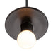 Justice Designs - CER-6320-CRB-CROM-BKCD - One Light Pendant - Radiance - Carbon - Matte Black