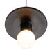 Justice Designs - CER-6320-CRB-CROM-WTCD - One Light Pendant - Radiance - Carbon - Matte Black