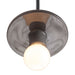 Justice Designs - CER-6320-GRY-CROM-BKCD - One Light Pendant - Radiance - Gloss Grey