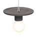 Justice Designs - CER-6320-GRY-CROM-WTCD - One Light Pendant - Radiance - Gloss Grey