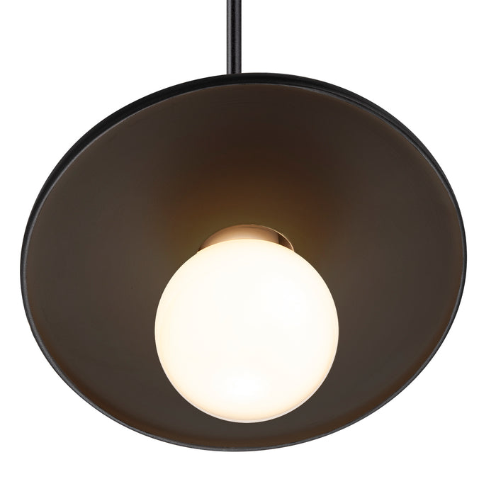 Justice Designs - CER-6325-CRB-CROM-BKCD - One Light Pendant - Radiance - Carbon - Matte Black