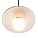 Justice Designs - CER-6325-MAT-MBLK-BKCD - One Light Pendant - Radiance - Matte White