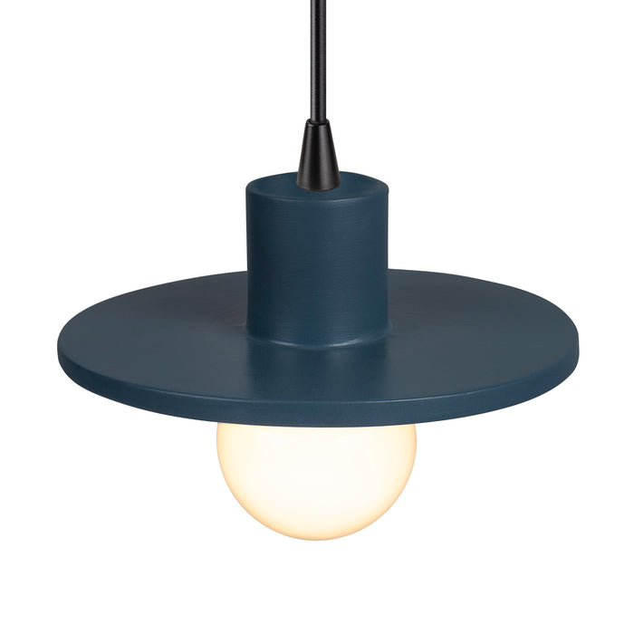 Justice Designs - CER-6325-MID-MBLK-BKCD - One Light Pendant - Radiance - Midnight Sky