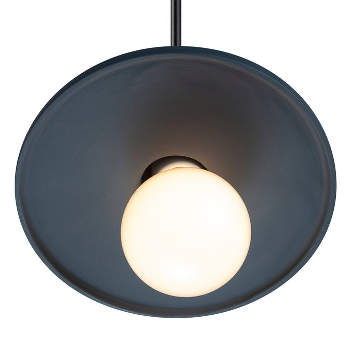 Justice Designs - CER-6325-MID-MBLK-BKCD - One Light Pendant - Radiance - Midnight Sky