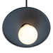 Justice Designs - CER-6325-MID-MBLK-BKCD - One Light Pendant - Radiance - Midnight Sky