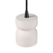 Justice Designs - CER-6500-BIS-MBLK-BKCD - One Light Pendant - Radiance - Bisque