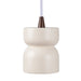 Justice Designs - CER-6500-MAT-DBRZ-WTCD - One Light Pendant - Radiance - Matte White