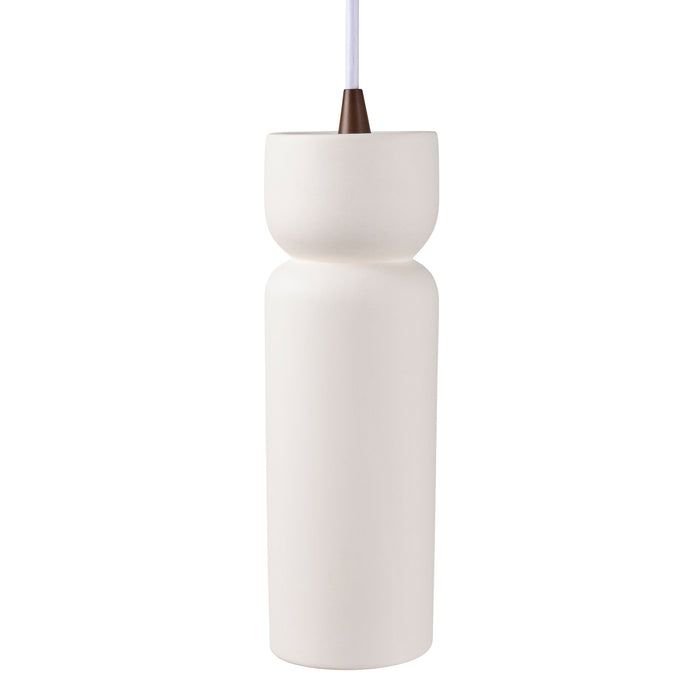 Justice Designs - CER-6510-BIS-DBRZ-WTCD - One Light Pendant - Radiance - Bisque