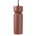 Justice Designs - CER-6510-CLAY-DBRZ-BKCD - One Light Pendant - Radiance - Canyon Clay