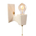 Justice Designs - CER-7011-MAT-BRSS - One Light Wall Sconce - American Classics - Matte White