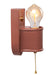 Justice Designs - CER-7031-CLAY-BRSS - One Light Wall Sconce - American Classics - Canyon Clay