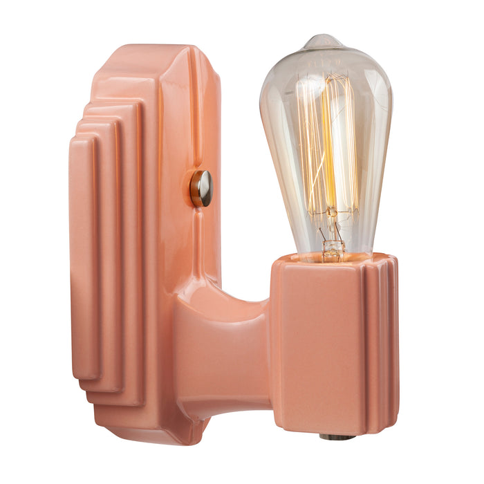 Justice Designs - CER-7041-BSH-NCKL - One Light Wall Sconce - American Classics - Gloss Blush