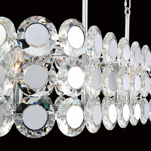 Eurofase - 44287-016 - Eight Light Chandelier - Perrene - Chrome