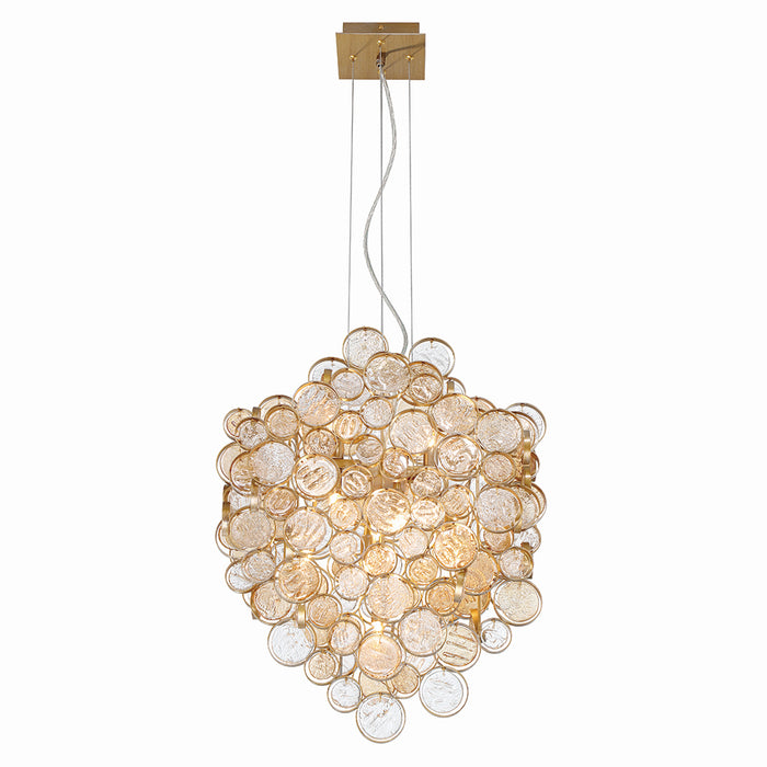 Eurofase - 34030-026 - Seven Light Chandelier - Trento - Antique Gold