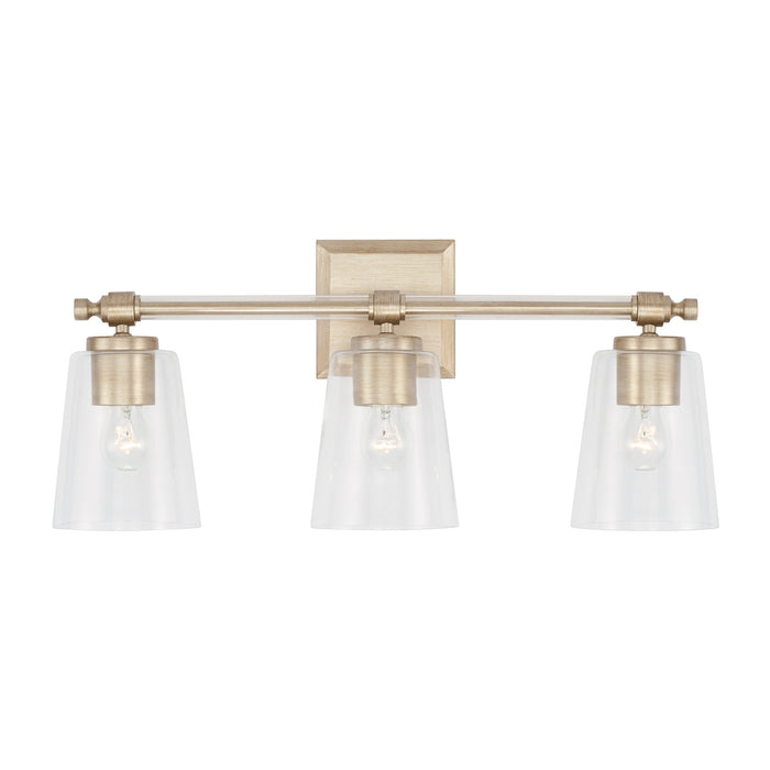 Capital Lighting - 144831BS-523 - Three Light Vanity - Breigh - Brushed Champagne