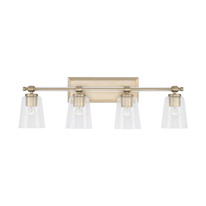 Capital Lighting - 144841BS-523 - Four Light Vanity - Breigh - Brushed Champagne