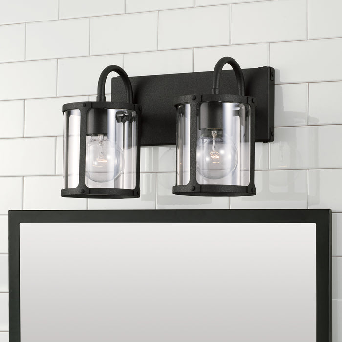 Capital Lighting - 144921BI-527 - Two Light Vanity - Brennen - Black Iron