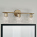 Capital Lighting - 145031AD-524 - Three Light Vanity - Dena - Aged Brass