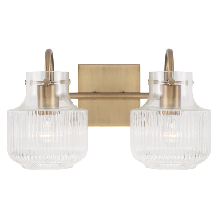 Capital Lighting - 145121AD - Two Light Vanity - Nyla - Aged Brass