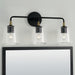 Capital Lighting - 145631KB-530 - Three Light Vanity - Amara - Matte Black with Brass