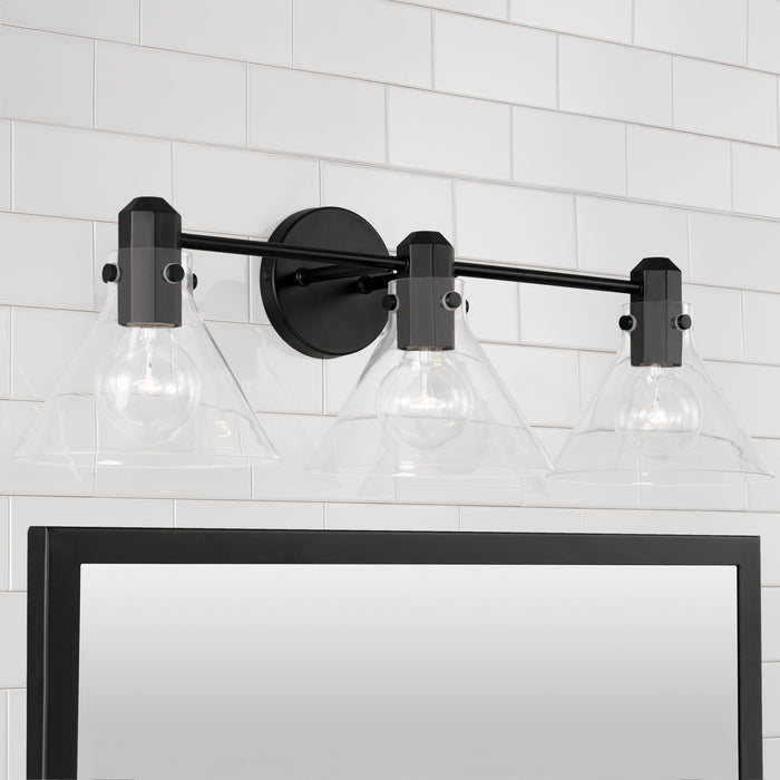 Capital Lighting - 145831MB-528 - Three Light Vanity - Greer - Matte Black