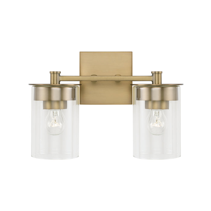 Capital Lighting - 146821AD-532 - Two Light Vanity - Mason - Aged Brass