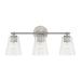 Capital Lighting - 146931BN-533 - Three Light Vanity - Baker - Brushed Nickel