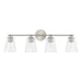 Capital Lighting - 146941BN-533 - Four Light Vanity - Baker - Brushed Nickel