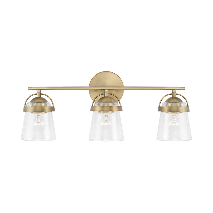 Capital Lighting - 147031AD-534 - Three Light Vanity - Madison - Aged Brass