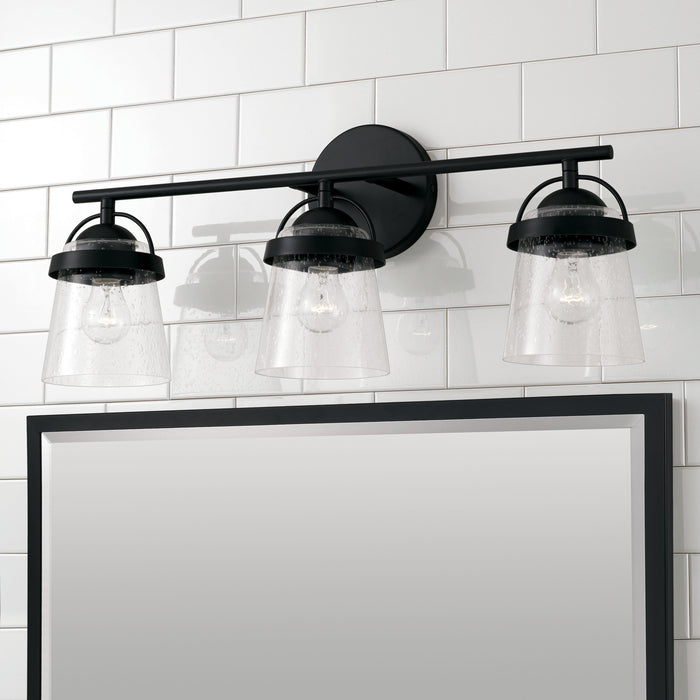 Capital Lighting - 147031MB-534 - Three Light Vanity - Madison - Matte Black