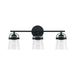 Capital Lighting - 147031MB-534 - Three Light Vanity - Madison - Matte Black