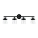 Capital Lighting - 147041MB-534 - Four Light Vanity - Madison - Matte Black