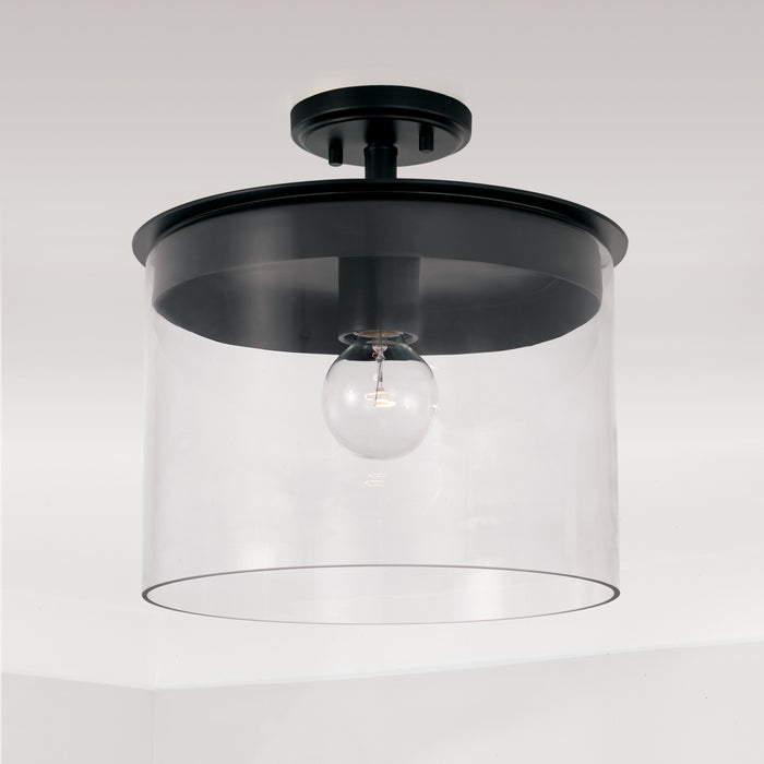 Capital Lighting - 246812MB - One Light Semi-Flush Mount - Mason - Matte Black