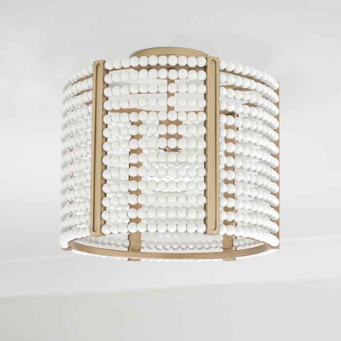 Capital Lighting - 247111AP - One Light Semi-Flush Mount - Brynn - Aged Brass Painted