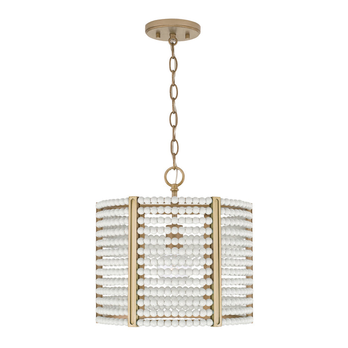 Capital Lighting - 247111AP - One Light Semi-Flush Mount - Brynn - Aged Brass Painted