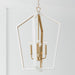 Capital Lighting - 344541WM - Four Light Pendant - Maren - Flat White and Matte Brass