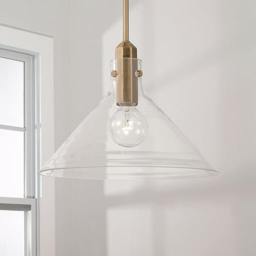 Capital Lighting - 345811AD - One Light Pendant - Greer - Aged Brass