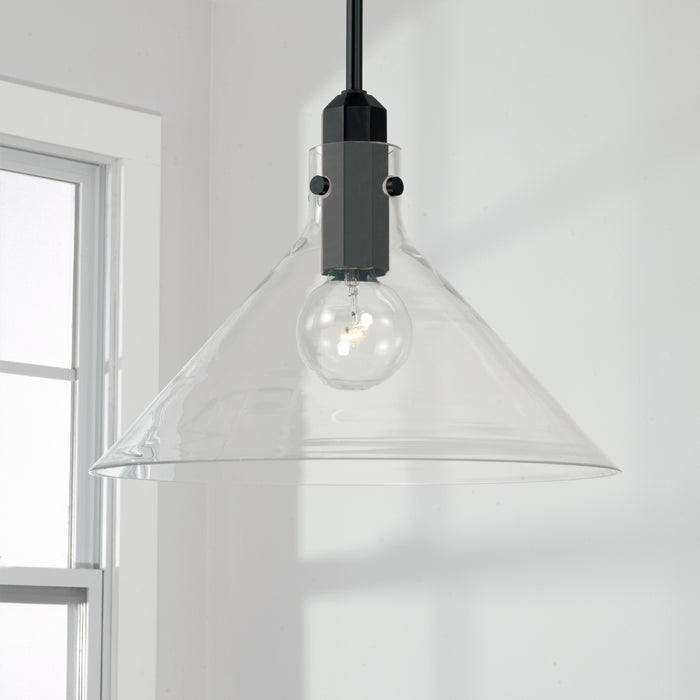 Capital Lighting - 345811MB - One Light Pendant - Greer - Matte Black