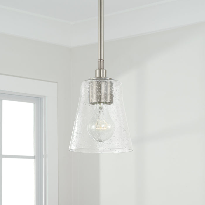 Capital Lighting - 346911BN-533 - One Light Pendant - Baker - Brushed Nickel